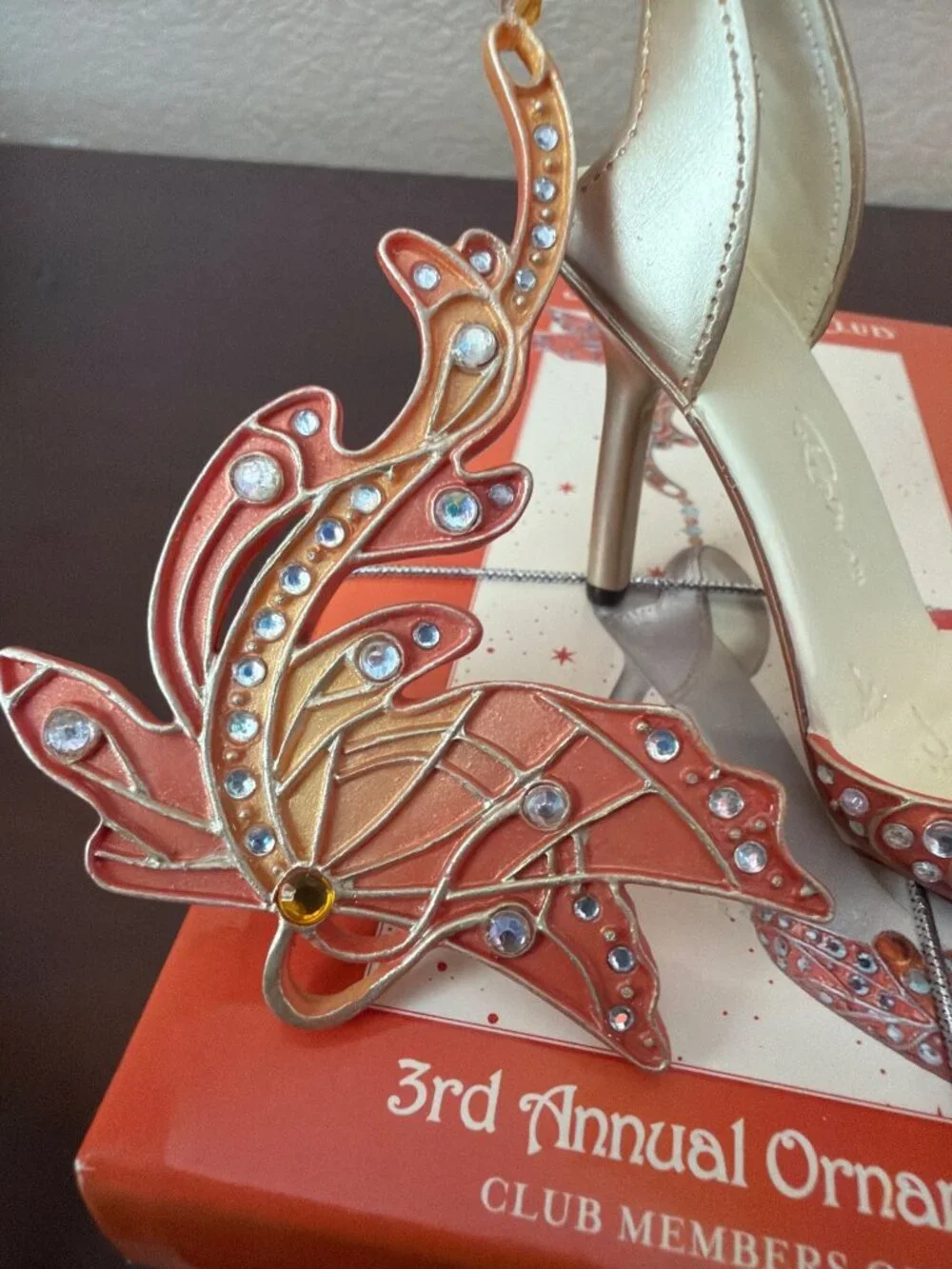 Just the Right Shoe Raine 2003/2004 Club Ornaments Bejeweled Fantasia Christmas